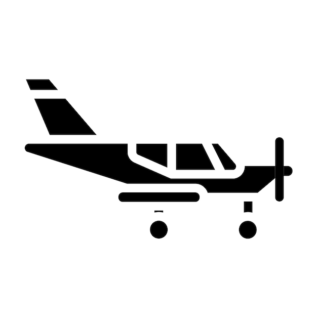 Vektor-Design Flugzeug-Ikonen-Stil