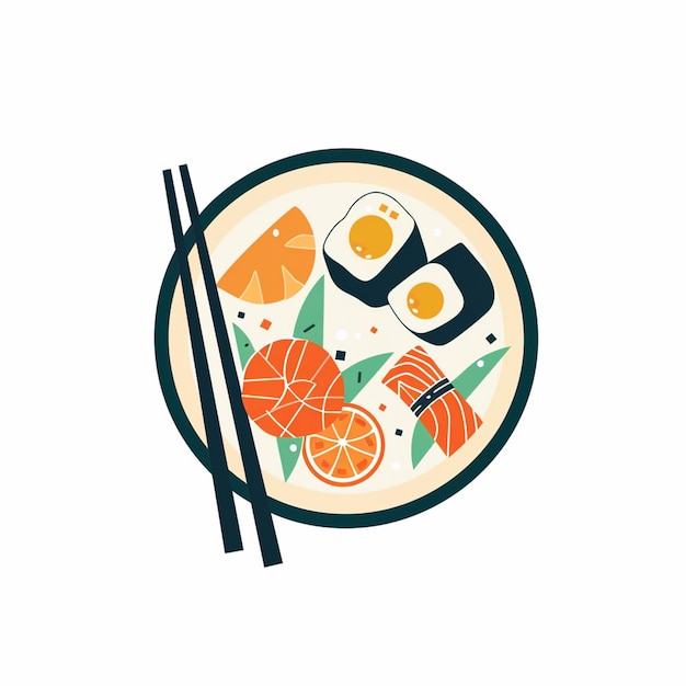 Vektor Essen chinesische Illustration asiatisches Restaurant Design isoliertes Abendessen Symbol Ikonen Mahlzeit