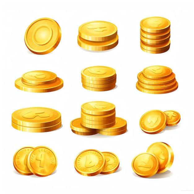 Vektor-Geld-Symbol für Gold und Wohlstand, geschäftlicher Erfolg