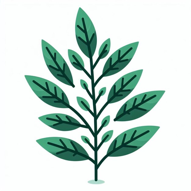 Vektor grünblättrige Pflanze