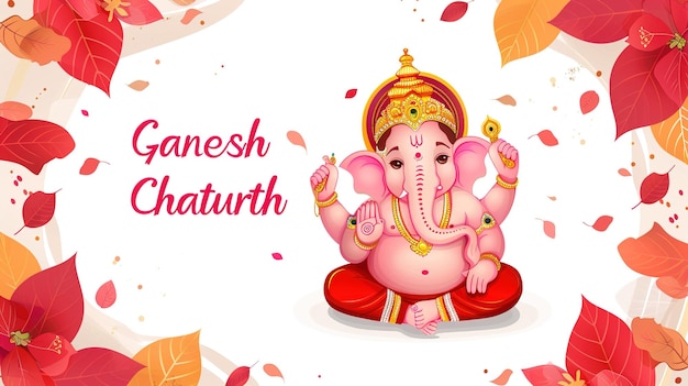 Vektor-Illustration des Ganesh Chaturthi-Festivals in Indien