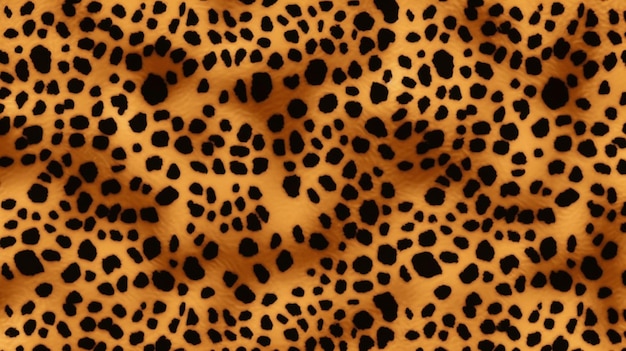 Vektor-Jaguar nahtloses Muster oder Leopardfell-TexturGenerative KI