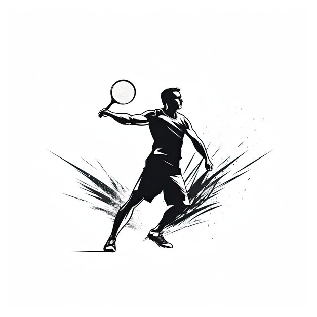 Foto vektor-logo von badminton