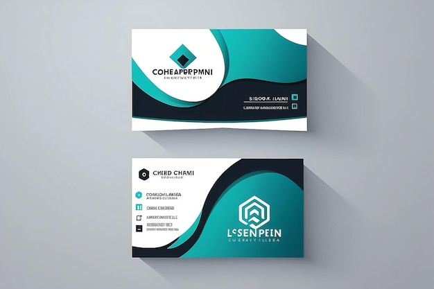Vektor moderne kreative und saubere Visitenkartenvorlage flaches Design