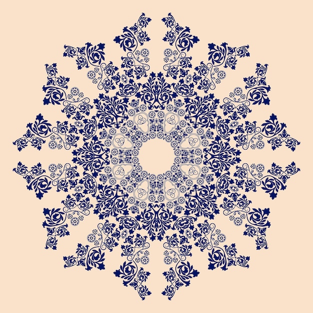 Vektor-Rosette-Ornament Ziermandala