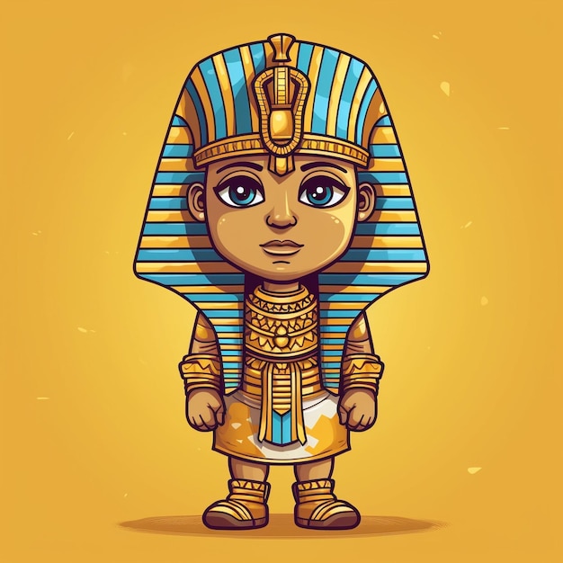 Vektor schöne ägyptische Pharaohgöttin Kleopatra Aquarell Zeichnung Vektor Illustration