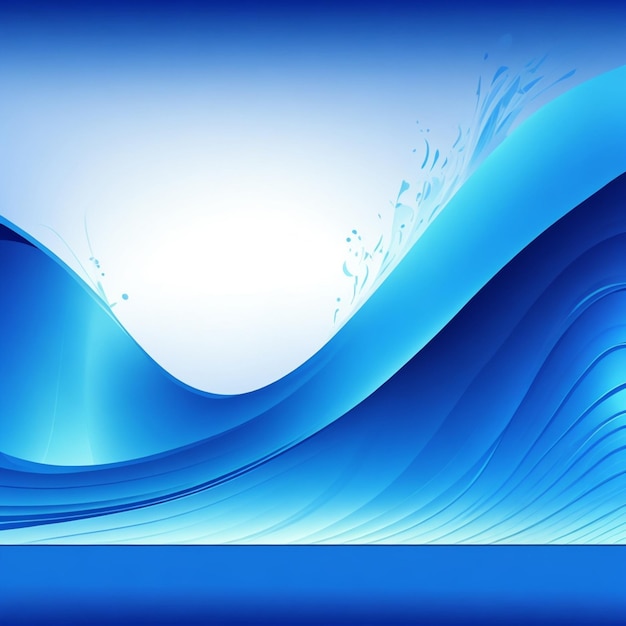 Vektor-stilvoller blauer Wellen-Präsentationshintergrund