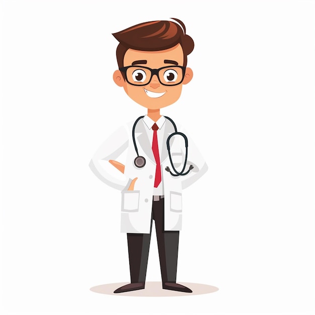 Vektorarzt medizinisches Krankenhaus Gesundheit Medizin Illustration Pflege Mann Klinik Menschen Profess
