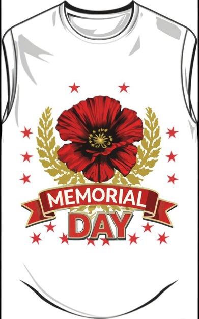 Vektorbild-Hintergrund des Memorial Day-T-Shirts