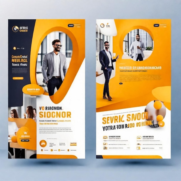 Vektorbroschüre Flyer-Design Layout-Vorlage in A4-Größe Einseitige Infografiken