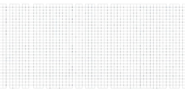 Vektordarstellung eines Polkadot-Seamless-Dotted-Graph-Papiers mit Gittermuster und geometrischer Textur für einen offenen Notizblock und Raum Generative KI