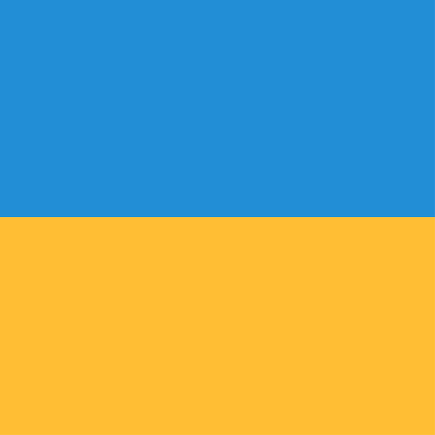Vektordesign der Nationalflagge der Ukraine