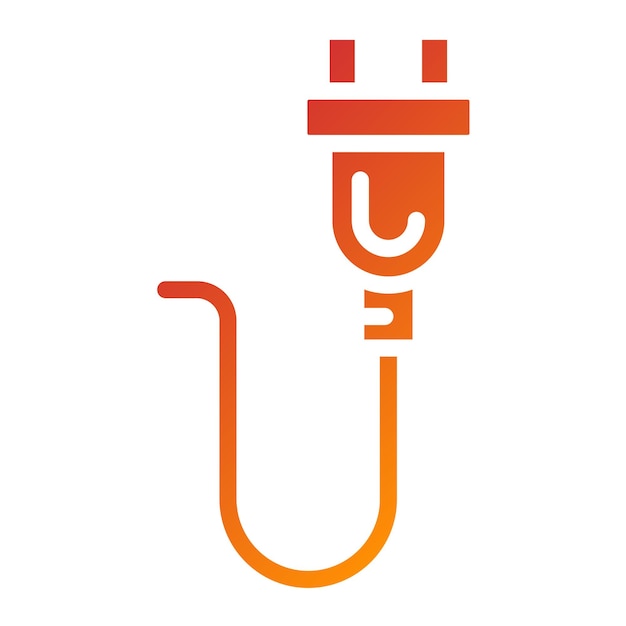 Vektorentwurf des Powerplug-Ikonenstils