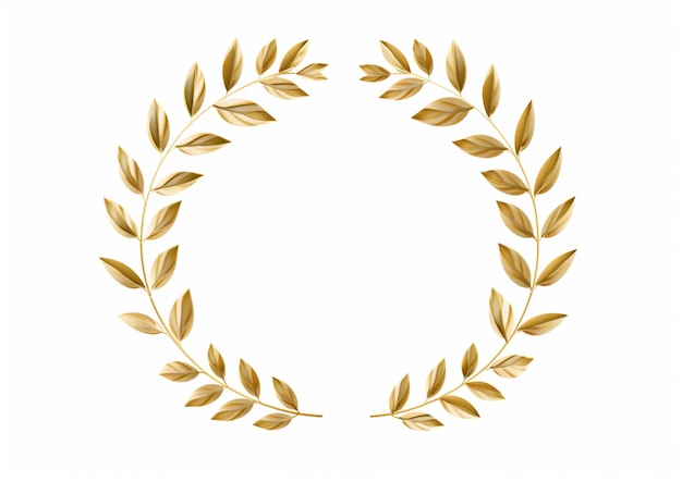 Vektorentwurf mit goldenem Lorbeerkrans