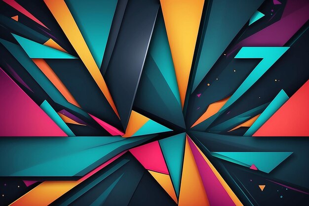 Vektorgeometrischer abstrakter Hintergrund mit Dreiecken und Linien