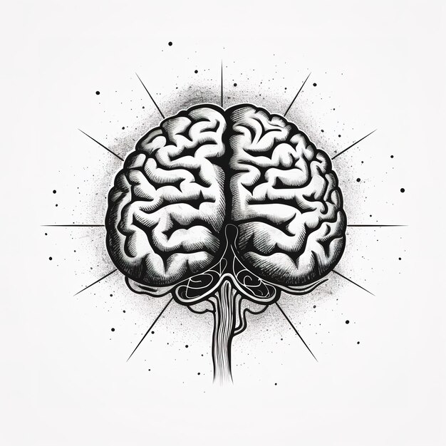 Vektorillustration des Gehirns
