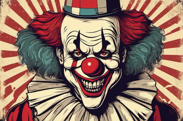 Vektorillustration eines Clowns