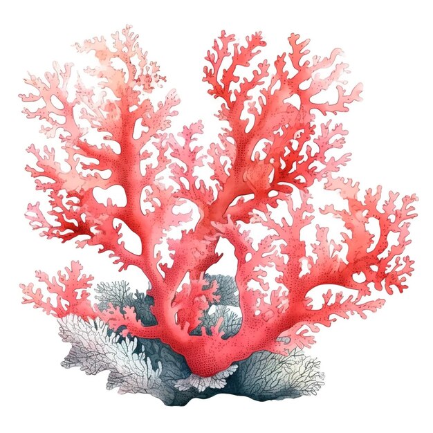 Foto vektorillustration eines korallenriffs