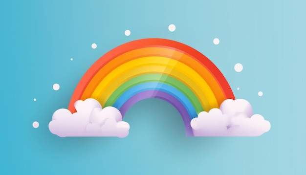 Vektorkunst des Pride-Day-Konzepts mit generativer Regenbogen-KI