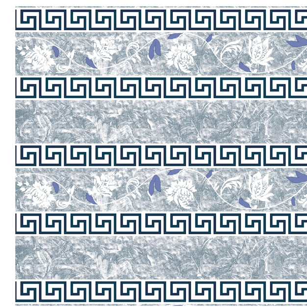 Vektorkunstwerk mit griechischem Blumenmuster