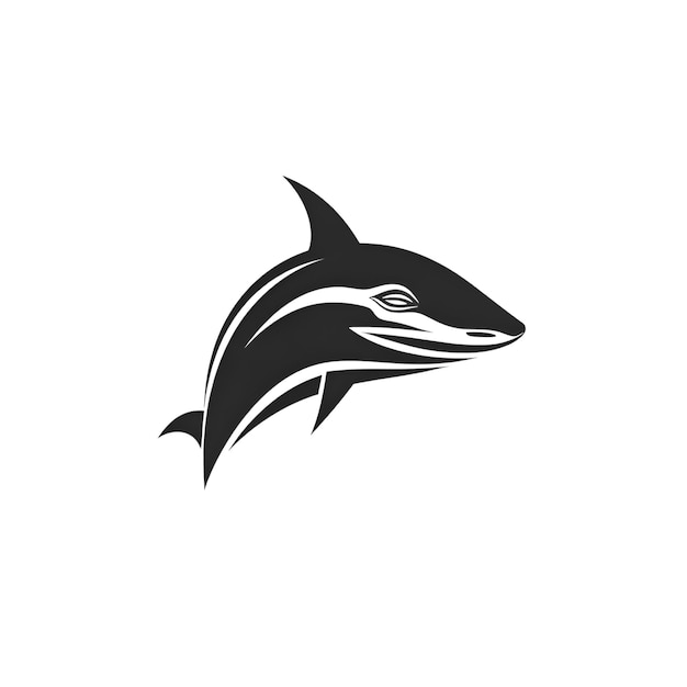 Vektorvorlage für das Shark-Logo-Design Kreative Illustration eines Delphins