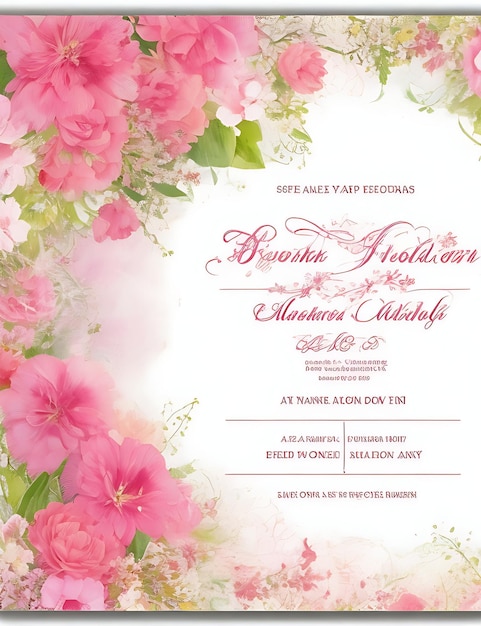 Vektorvorlage für farbenfrohe Hochzeits-Einladungskarten