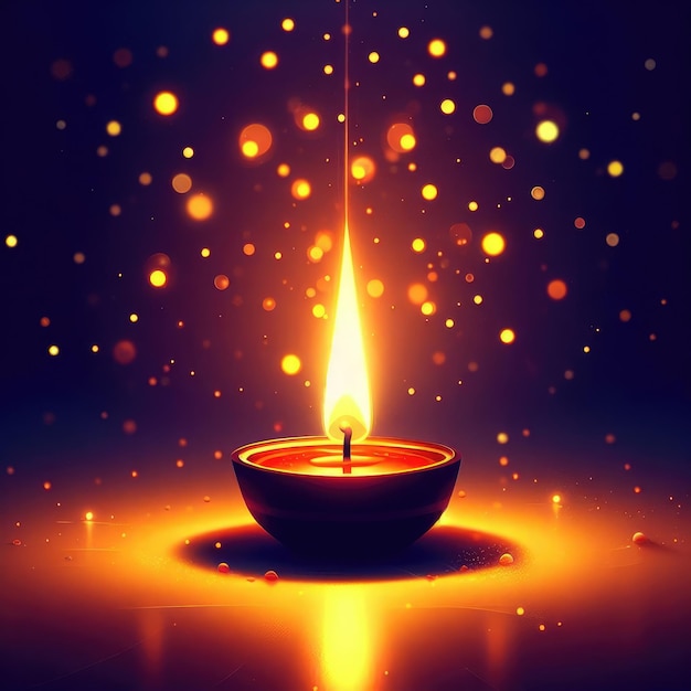 Vela de atributos de Diwali