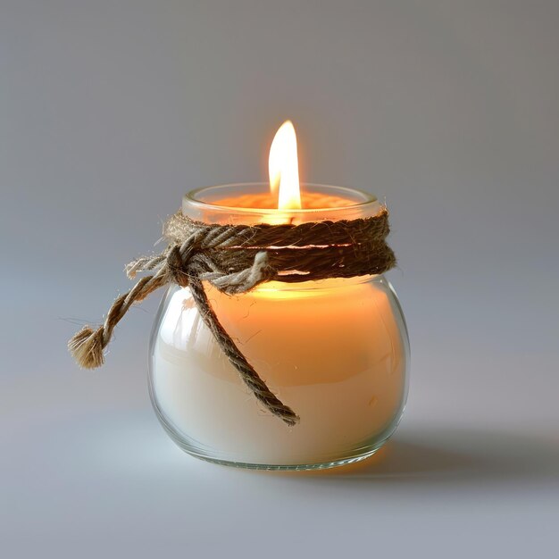 Foto velas con aceites esenciales para aromaterapia