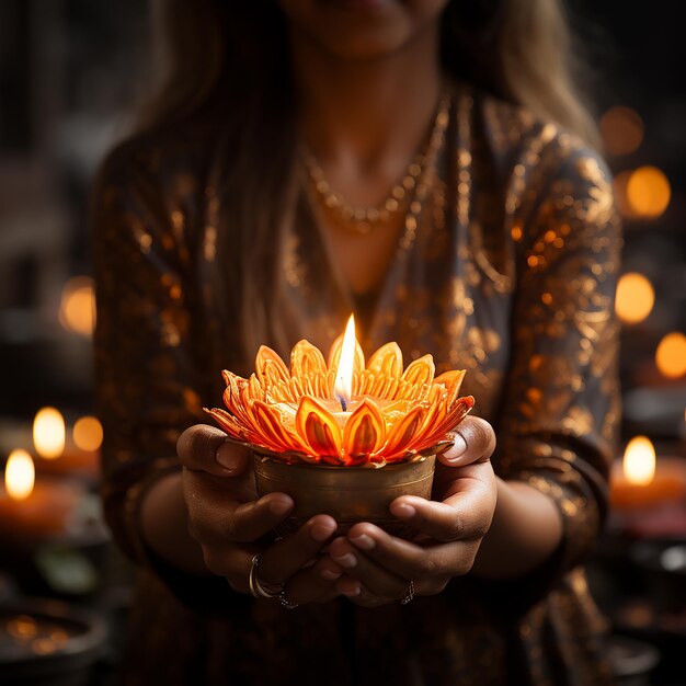 Foto velas acesas na igreja