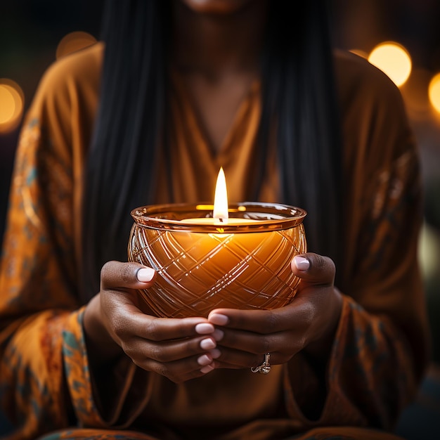 velas acesas na igreja