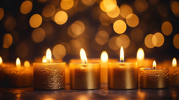 Velas acesas no advento velas de Natal acesas