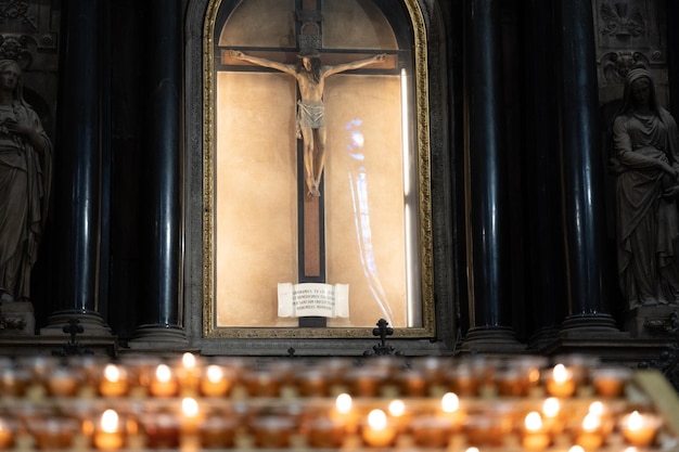 Las velas se han encendido para orar