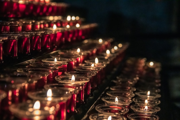 Velas de la iglesia