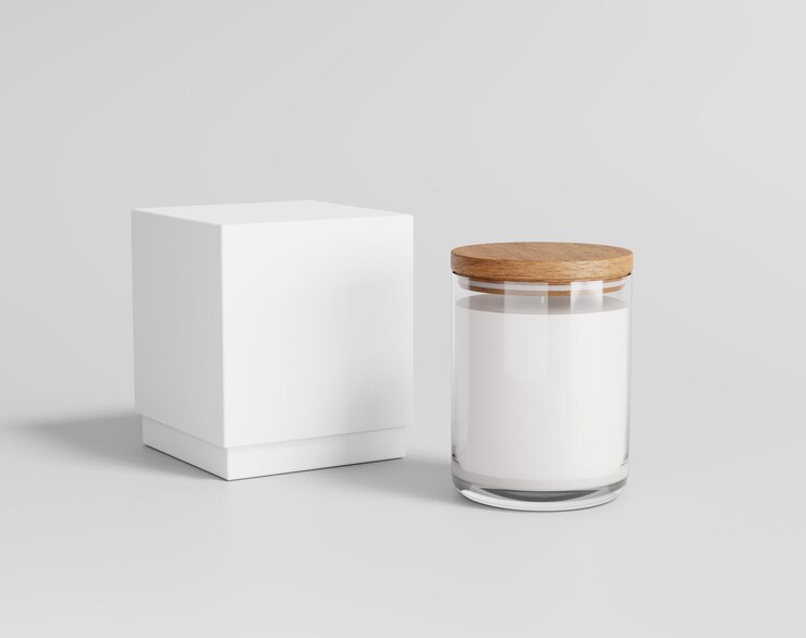 Velas perfumadas aromáticas con vaso