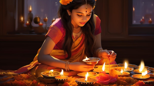 Velas perfumadas de Diwali