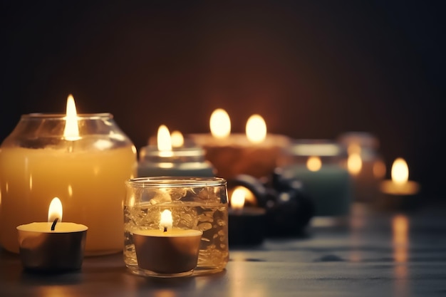 Velas seguidas con una diciendo 'soy una vela'