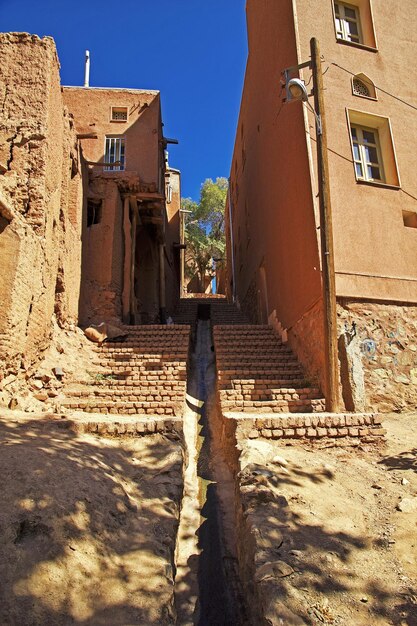 Foto velha aldeia de abyaneh, no irã