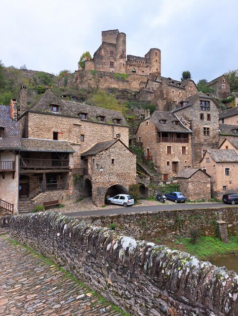 Foto velha aldeia na frança