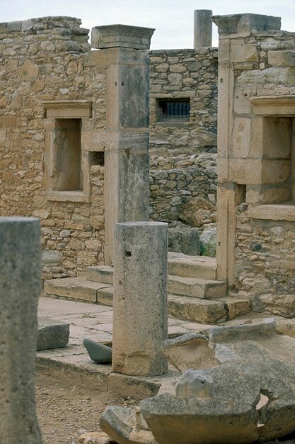 Foto velhas ruínas de um templo