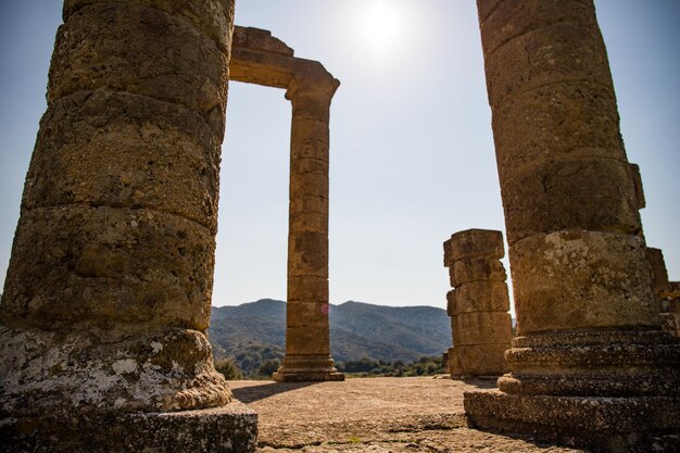 Foto velhas ruínas do templo de antas