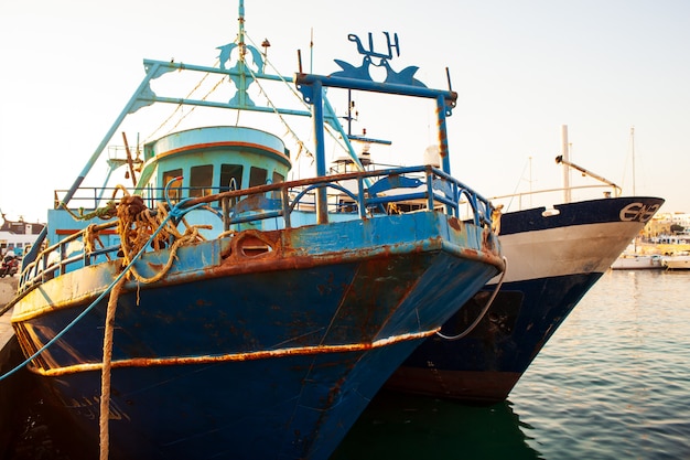 Velho barco de pesca