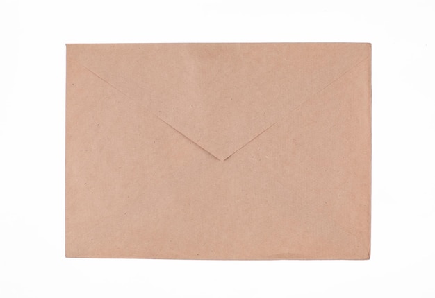 velho envelope de papel pardo para carta