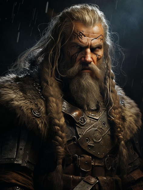 Velho general viking do século IX
