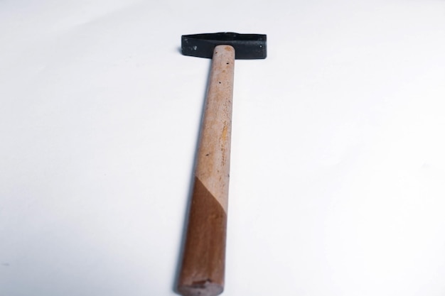 Foto velho martelo vintage a ferramenta artesanal para carpinteiro