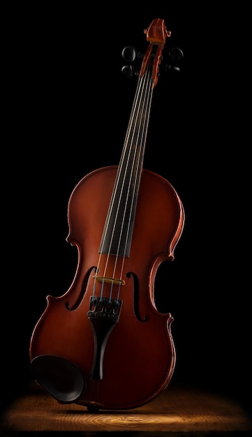 Velho violino de perto