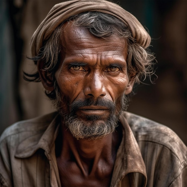 velhos trabalhadores indianos