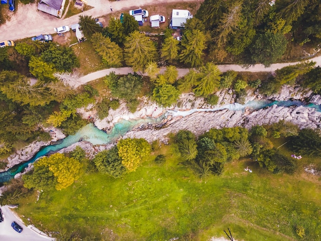 Velika Korita o Gran cañón del río Soca Bovec Eslovenia Gran garganta del río soca en el parque nacional de triglavxDxA