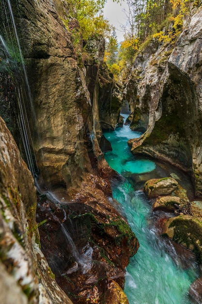 Velika korita valle de Soca Eslovenia