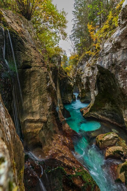 Velika korita valle de Soca Eslovenia