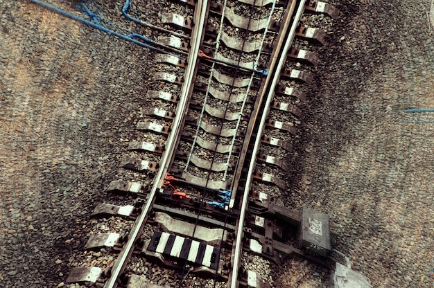 Velocidade e vertigem na estrada de ferro.